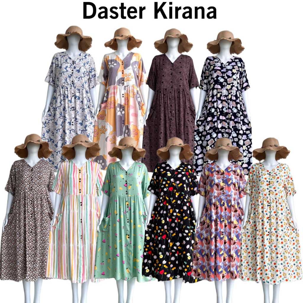 daster kirana motif/MOMY DRESS