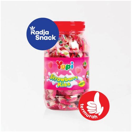 

Yupi Strawberry Kiss Jar 300 gr