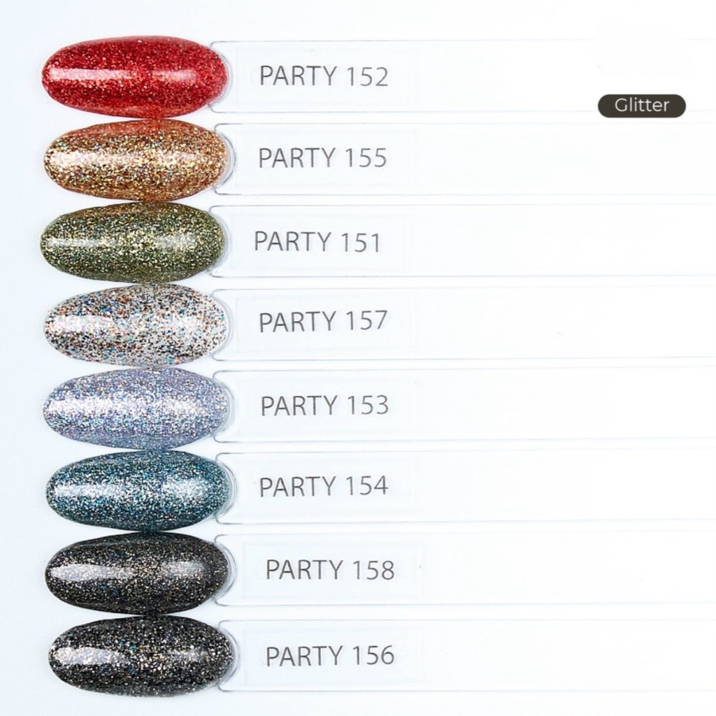 KUTEK HALAL PARTY GEL POLISH WARNA GLITTER KECIL#2