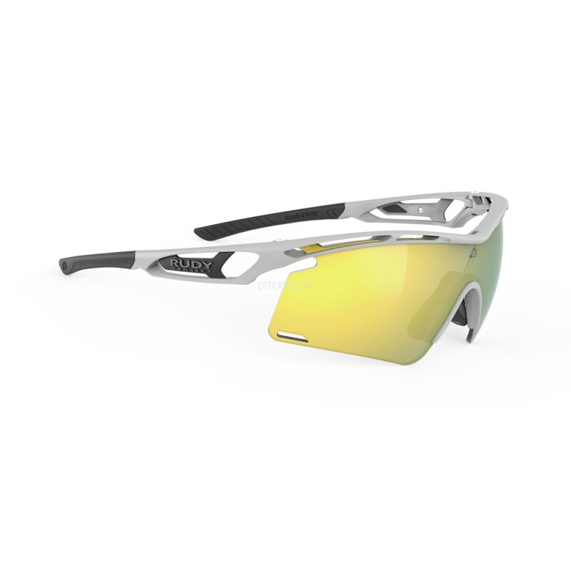 Kacamata Rudy Project Tralyx Plus Light Grey Matte Multilaser Yellow