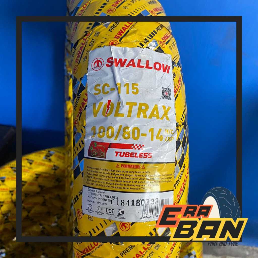 BAN LUAR SWALLOW VOLTRAX SC-115 100 80 RING 14 TUBELESS