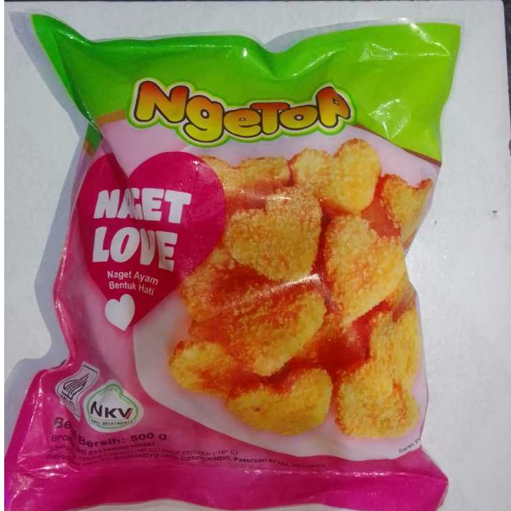 

Ngetop Nugget Love 500 gr | Frozen Food Murah | Naget Ayam | Makanan Beku | Olahan Daging Ayam Siap Goreng - FROZEN FOOD BANJARMASIN - Makanan Istant Siap Cepat Saji