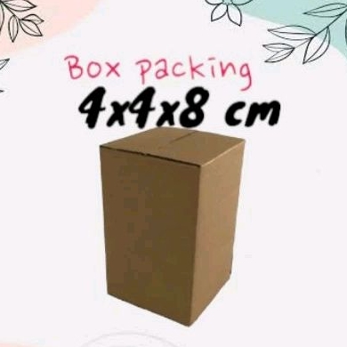 

Kardus kecil 4x4x8 cm | dus box packing recycle die cut