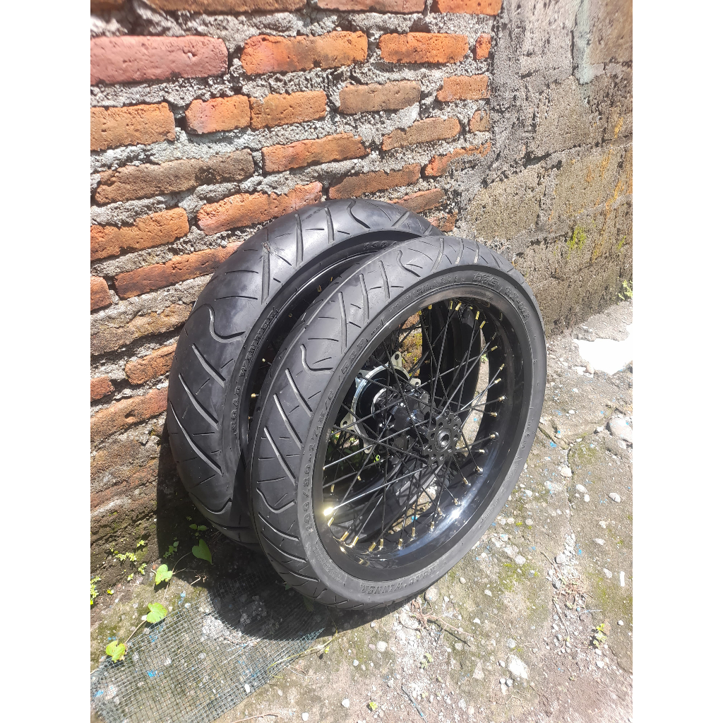 paket wheelset supermoto crf 150 l ring 17 velg set
