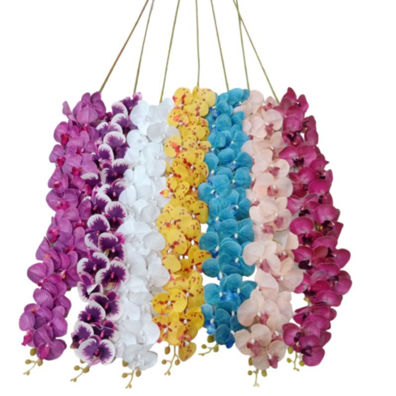 Bunga Anggrek Latex Artificial 21 Kuntum BC1807