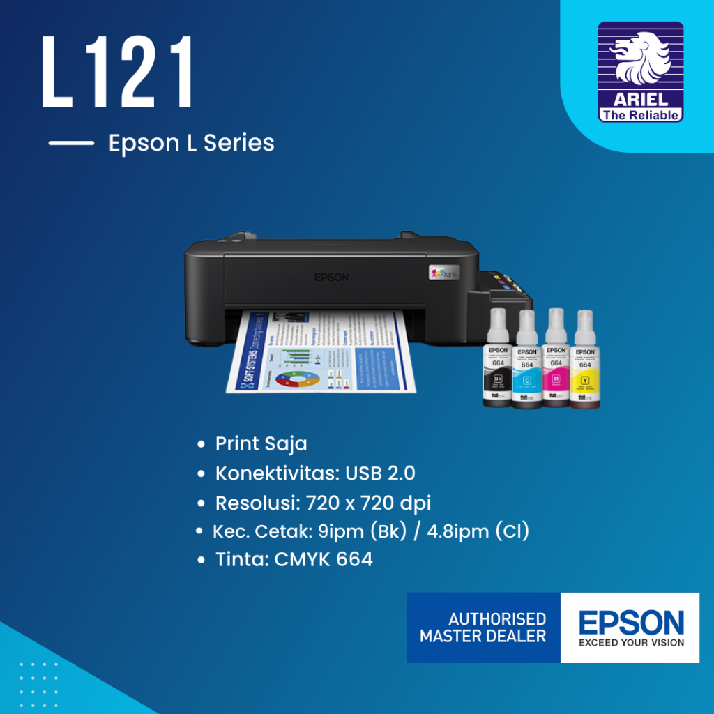 Printer Epson L121 Ecotank / A4 Print Only