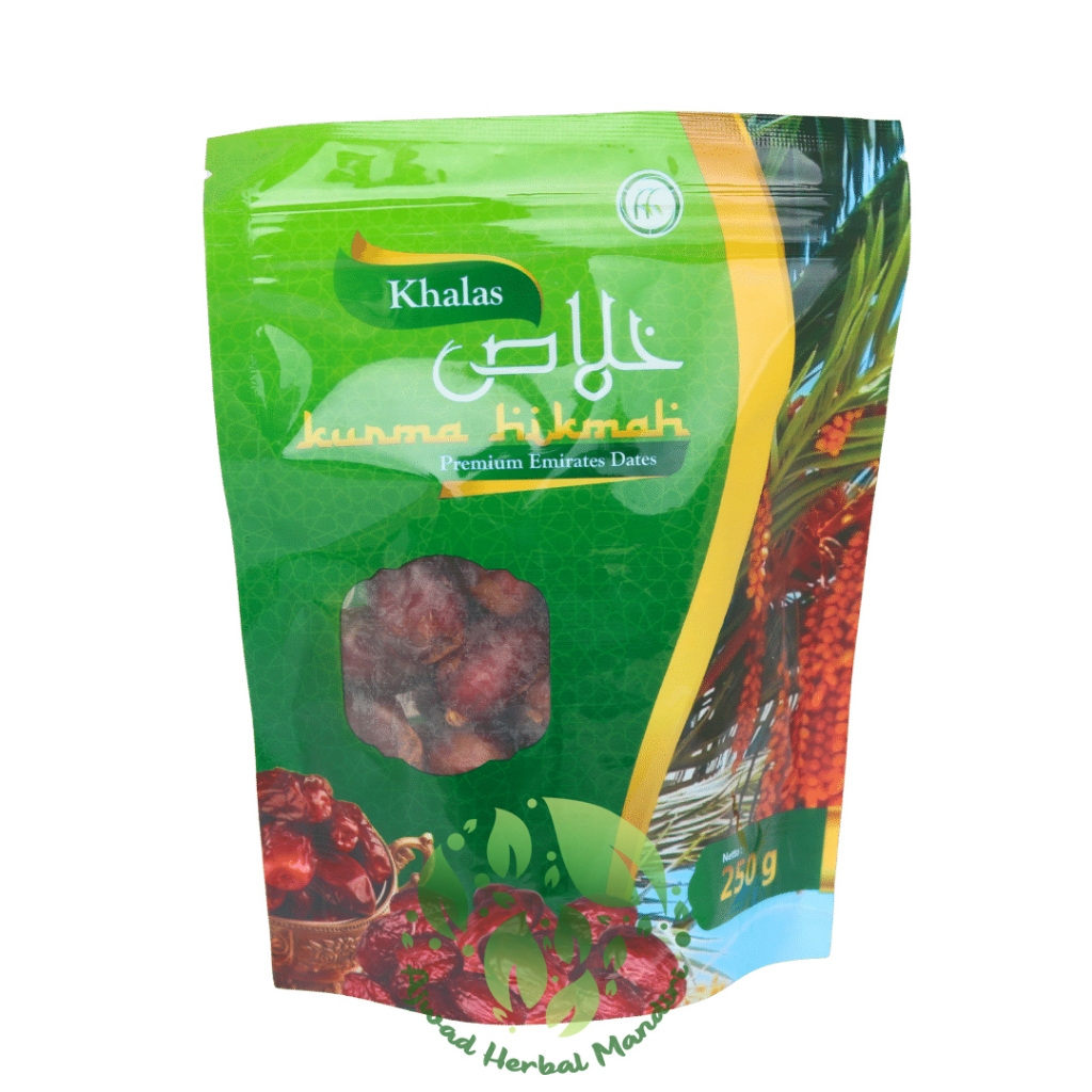 

Kurma Khalas Hikmah 250gr Kurma Kholas Premium Kemasan Pouch