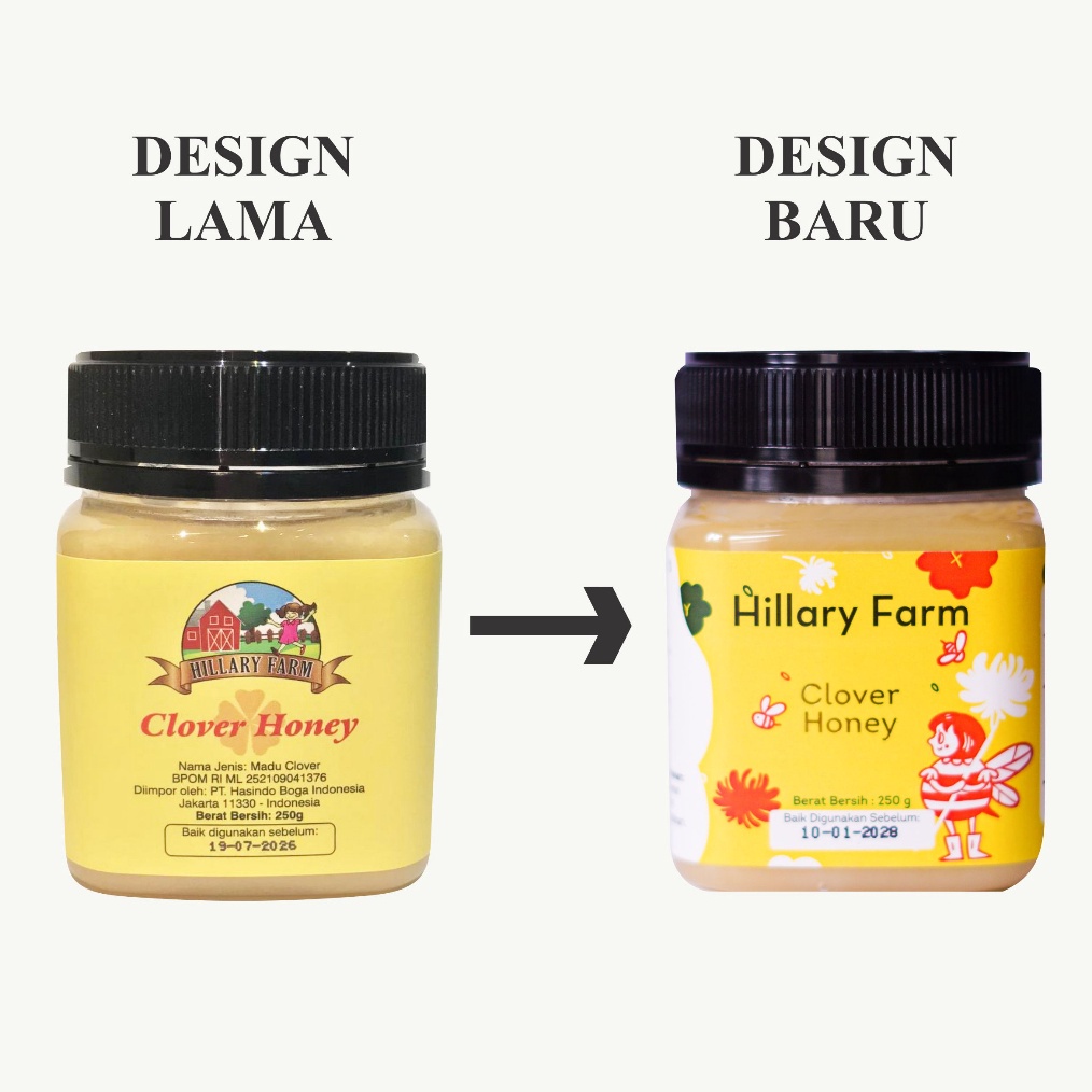 

1212 FLASH SALE Hillary Farm Clover Honey 25gr