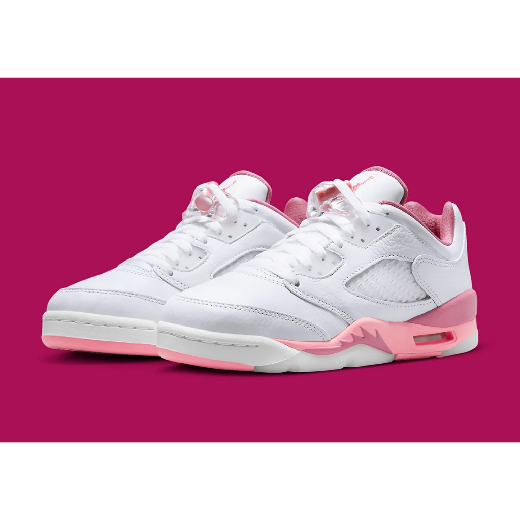SEPATU SNEAKERS ANAK / REMAJA NIKE AIR JORDAN 5 RETRO LOW (GS) desert berry