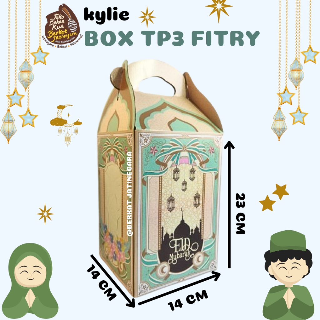 

BOX LEBARAN TP3 FITRI / BOX KYLIE EBARAN / DUS KUE / DUS TOPLES / PC