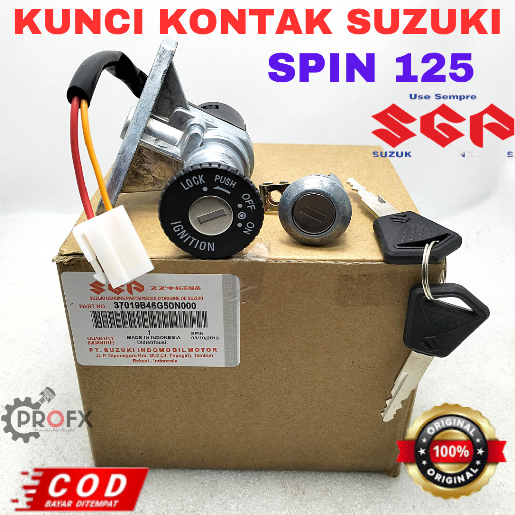 KUNCI KONTAK B46 SUZUKI SPIN 125 KUALITAS ORIGINAL SGP KONCI KEY SET GEMBOK MOTOR