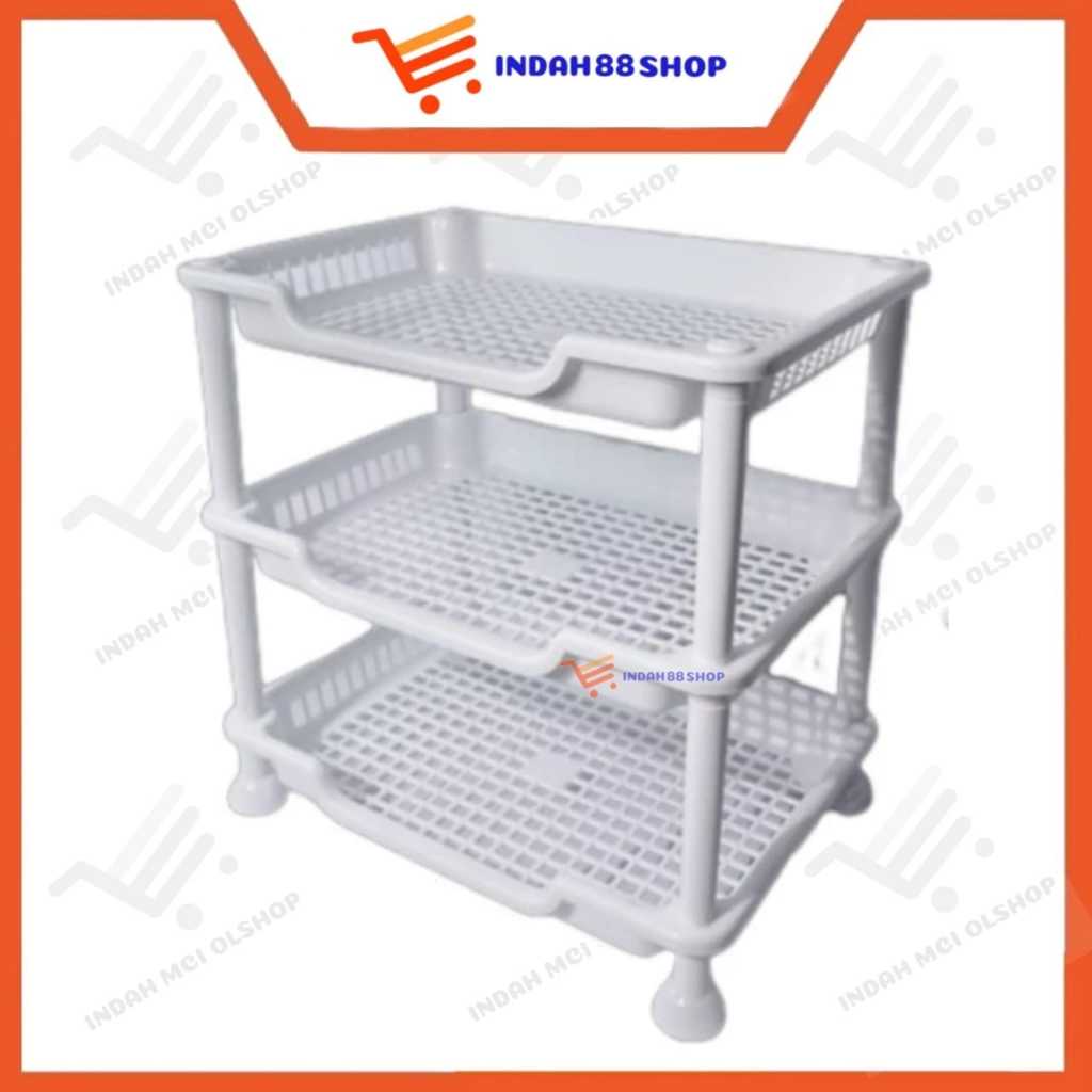RAK SUSUN PLASTIK MINI / RAK BUMBU / RAK DAPUR SERBAGUNA