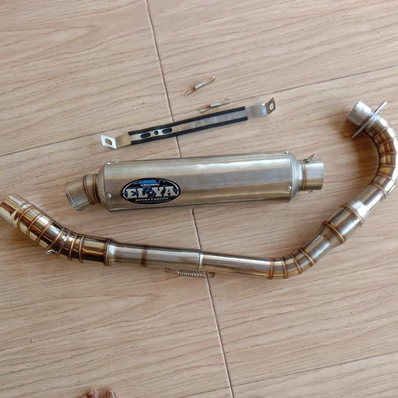 knalpot ELYA ORIGINAL model dos altan tlr Rspeed leher boom CB GL TIGER MEGAPRO