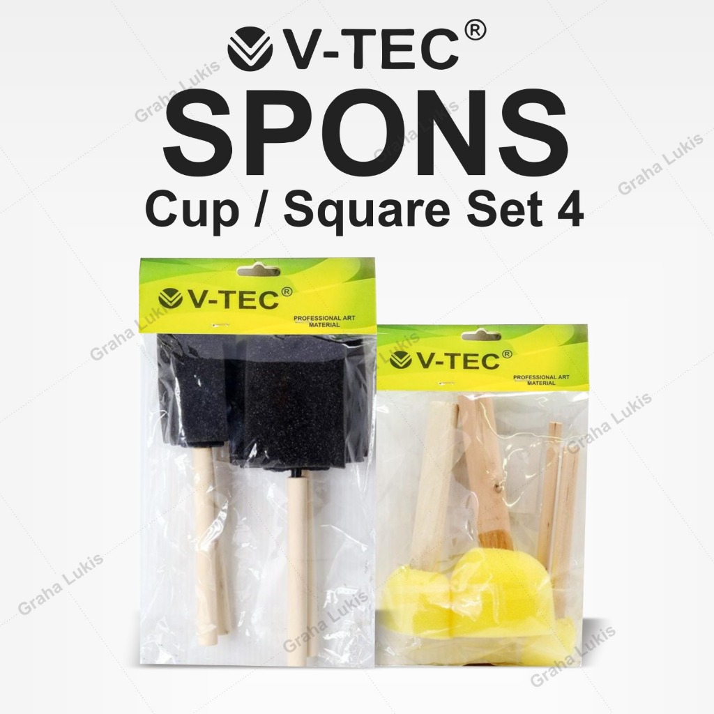 

V-tec Spons Cup set 4