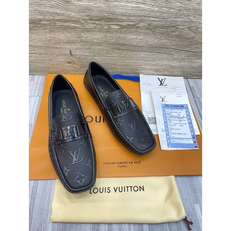 SEPATU CASUAL LOAFER PRIA BLACK LV5101 MONO QUALITY MIROR