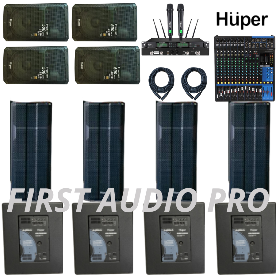 Paket 7 soundsystem outdoor HUPER + Mixer YAMAHA MG16XU ORIGINAL