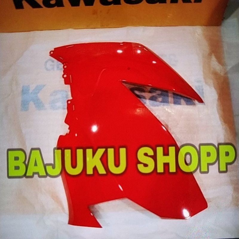 fairing sayap cover atas new ninja 250fi 250 fi new merah sebelah kiri atau kanan