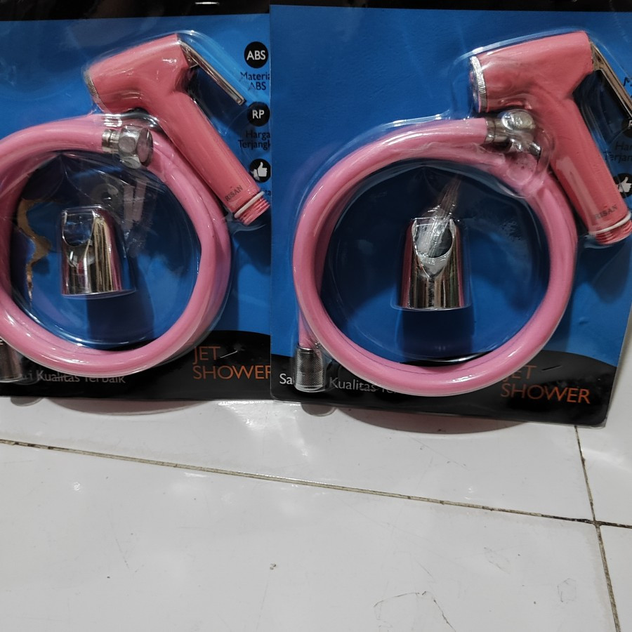 jet waser kloset / toilet shower / bidet shower warna pink