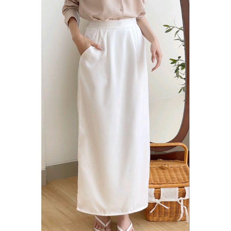 Rok Span Satin / Rok Satin Wanita