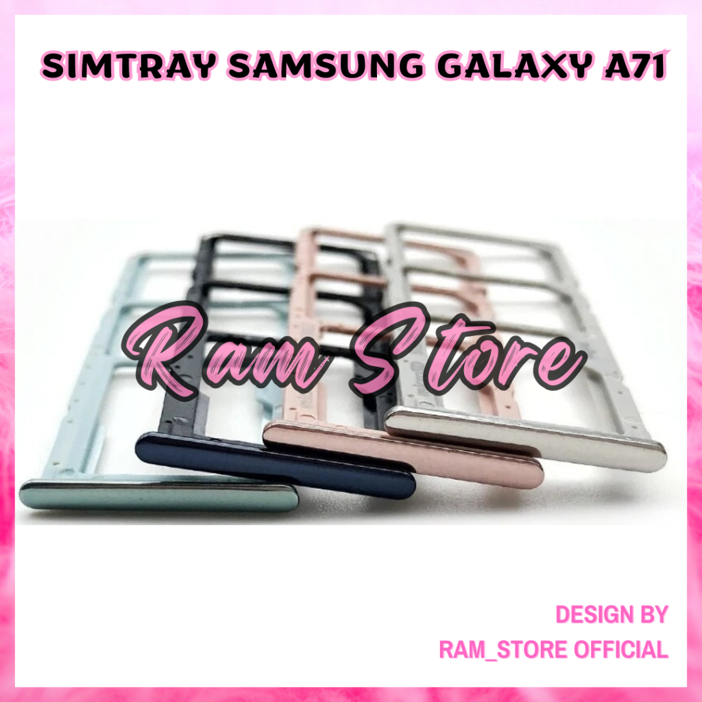 Sim Tray Simtray Samsung Galaxy A71 A715F Slot Sim Tempat Kartu Hp Simcard Simlock