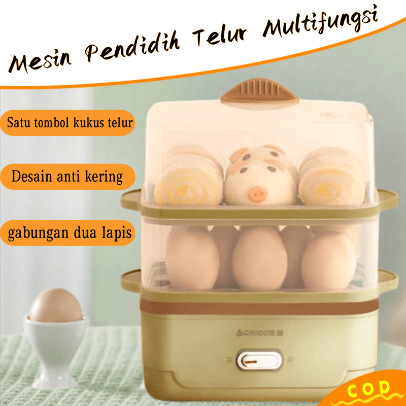 Putih Egg Boiler Steamer Electric Mesin Rebus Telur Listrik Perlengkapan Masak Alat Rebus Telur Port