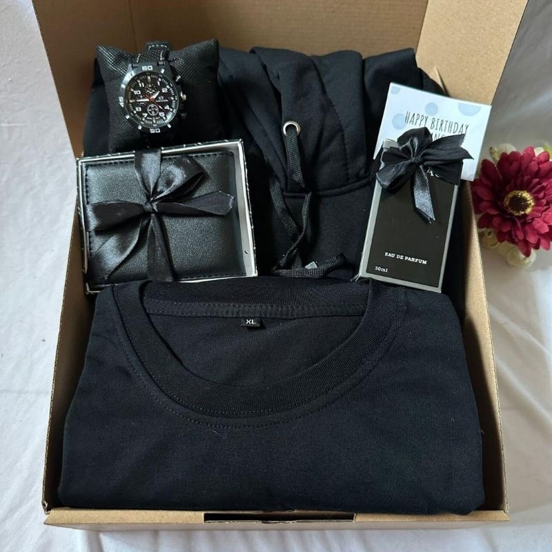 

1212 FLASH SALE Giftboxhamperskado cowok black edition