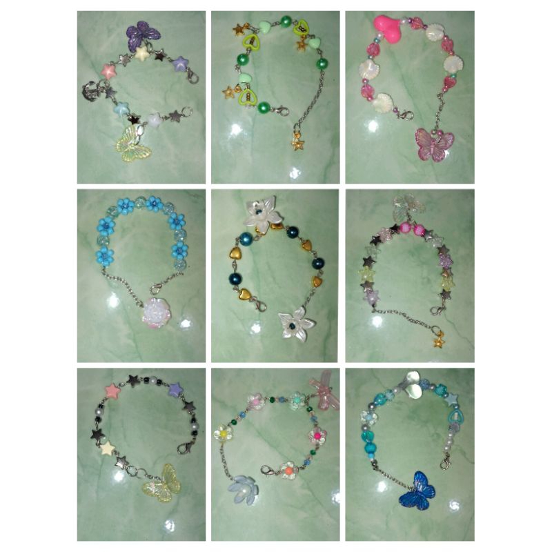 Gelang daisy mute/manik-manik gelang karet manik-manik cincin manik