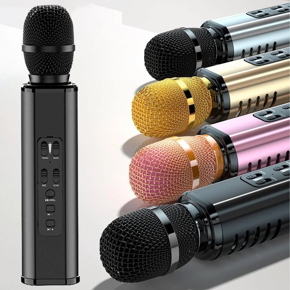 Mic Bluetooth Karaoke Bluetooth Microphone Wireless K6 Wireless Bluetooth