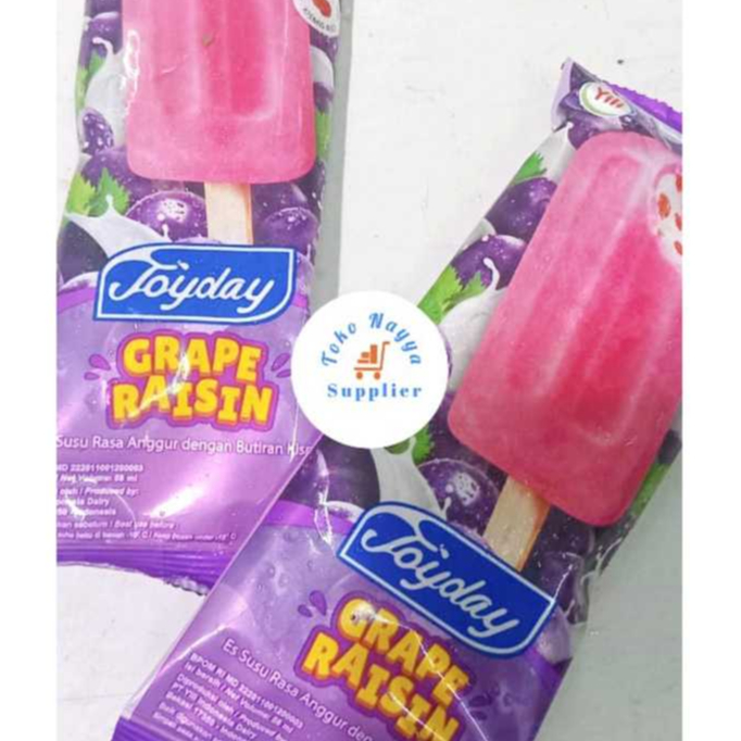 

Es Krim Joyday Grape Raisin - Es Susu Anggur dengan Butiran Kismis