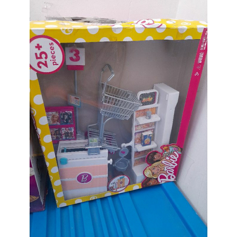 barbie supermarket playset preloved