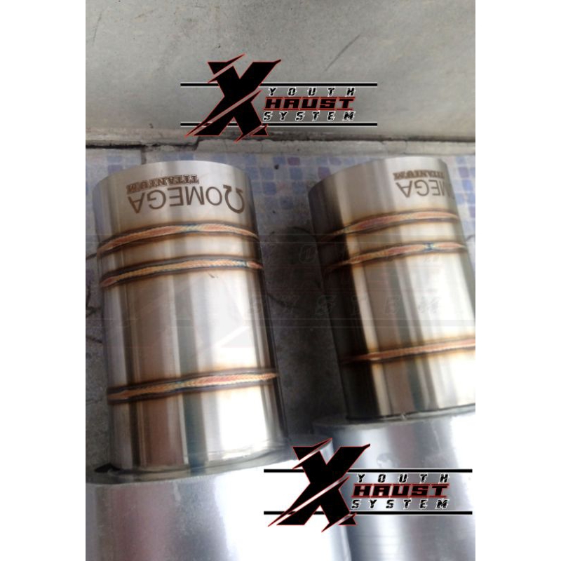 Knalpot Mobil Omega Suara bass kering