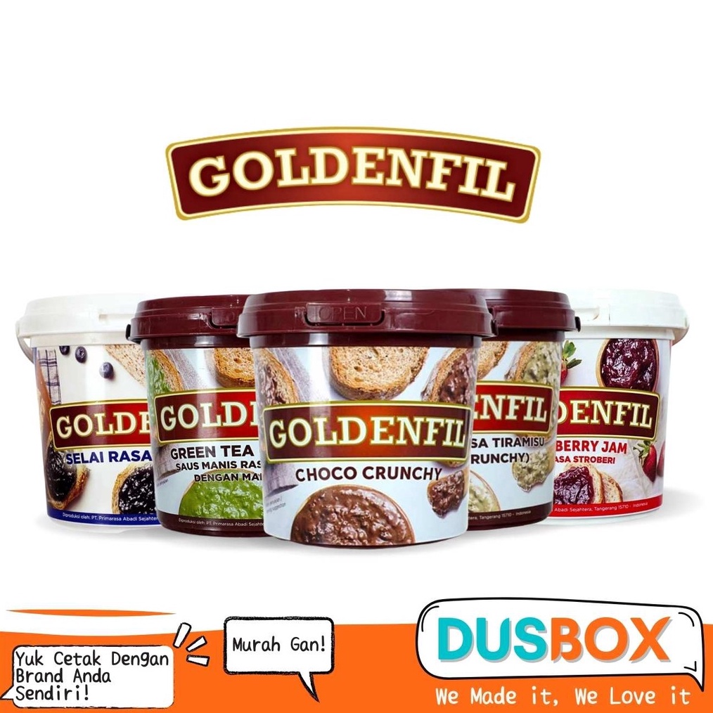 

1212 Brand Goldenfil 1kg Selai Roti Bakar Toping Roti Selai Roti Selai Coklat Olesan Roti murah