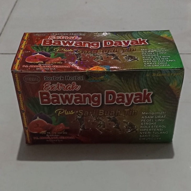 

JAMU SEDU BAWANG DAYAK PLUS SARI BUAH TIN ISI 3 SACHET