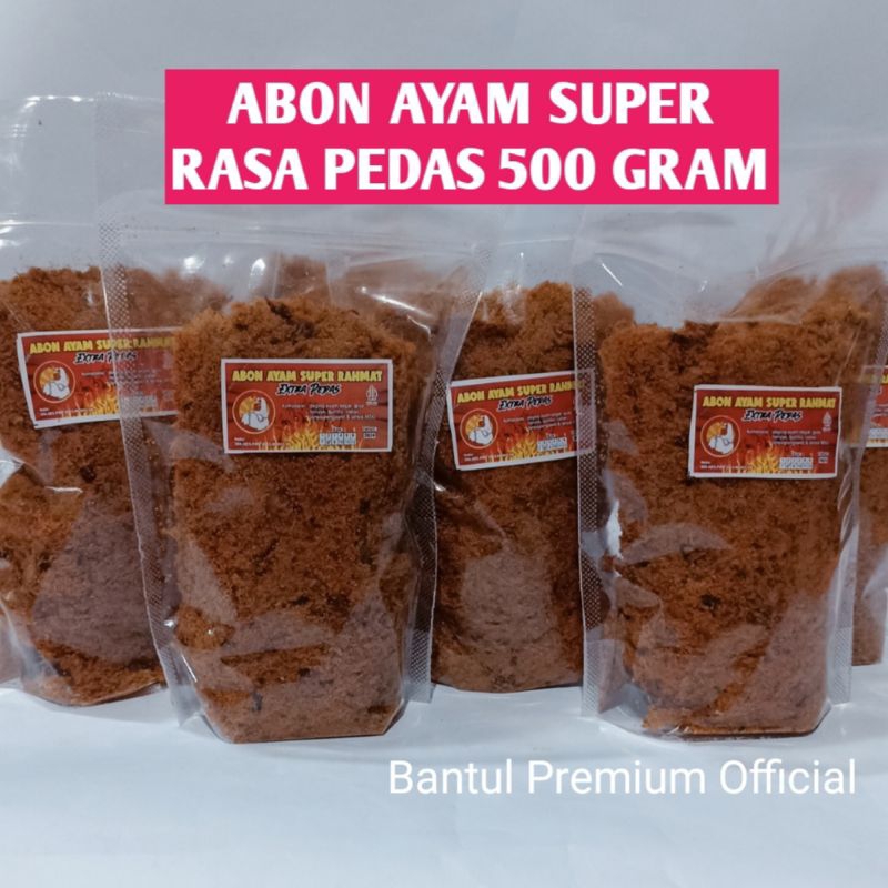 

Abon Ayam Super Rasa Pedas Khas Bantul Kemasan 500 Gram