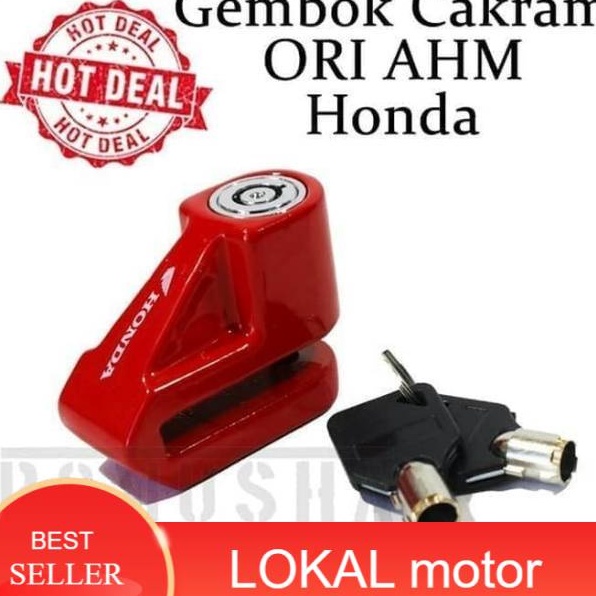 TAs Kunci disck lock gembok cakram motor original AHM Honda ADV PCX VARIO BEAT