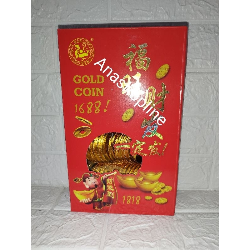 

Coklat Koin kemasan kotak CLJ 400gr / Gold coin / candy / coklat