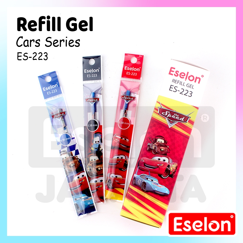

[ES.JKT]1kotak isi 20pcs Refill Pulpen Gel CARS Eselon 223 / Refill Pulpen Gel Eselon Hitam
