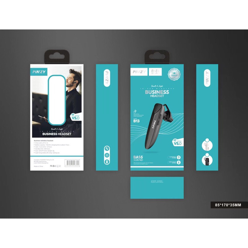 HEADSET BLUETOOTH PINZY B13 MONO