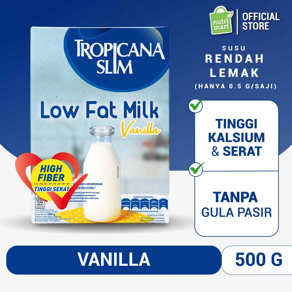 

Star 1212 Tropicana Slim Susu Low Fat Vanilla 5gr Susu Bantu Diet Turunkan Kolesterol murah