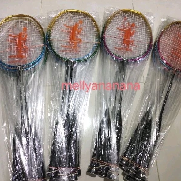 Raket badminton paket usaha 12pcs raket Grosiran