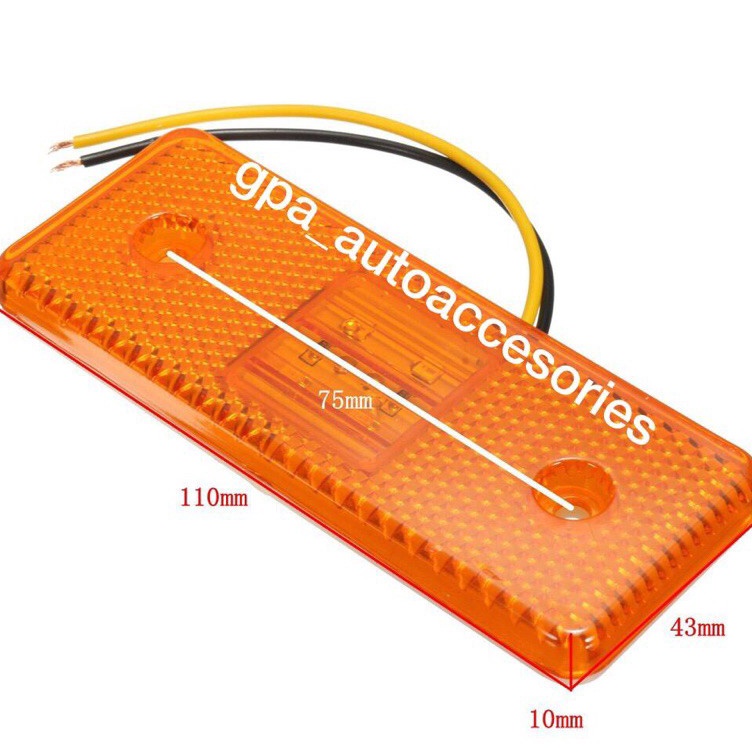 Lampu LED Mercy Side Marker 12V 24V 4 Titik BISA COD w Premium