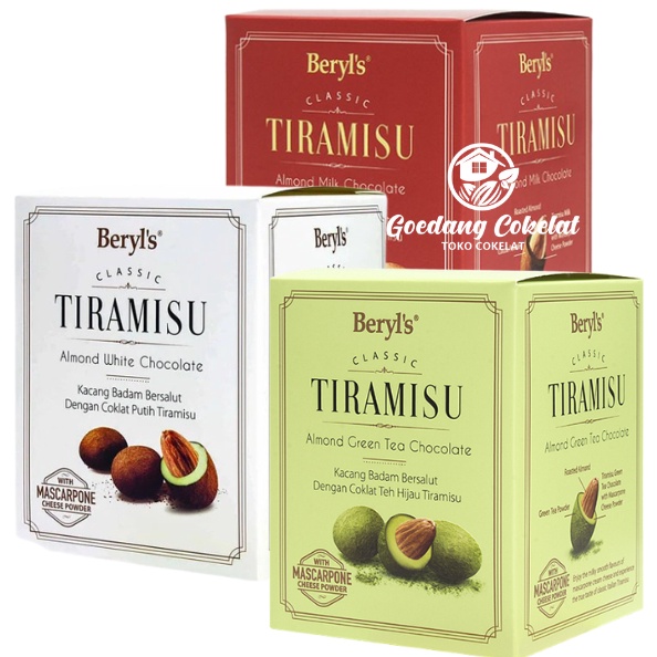 

Termurah dan terbaik Beryls Beryls Classic Tiramisu Almond Green Tea Milk White Chocolate 1g