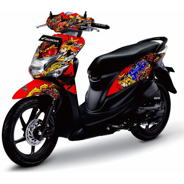 Decal Full Body Motor Honda Beat Pop | Full Body Decal Beat pop |  Full Body Striping Icon Pop- Waya