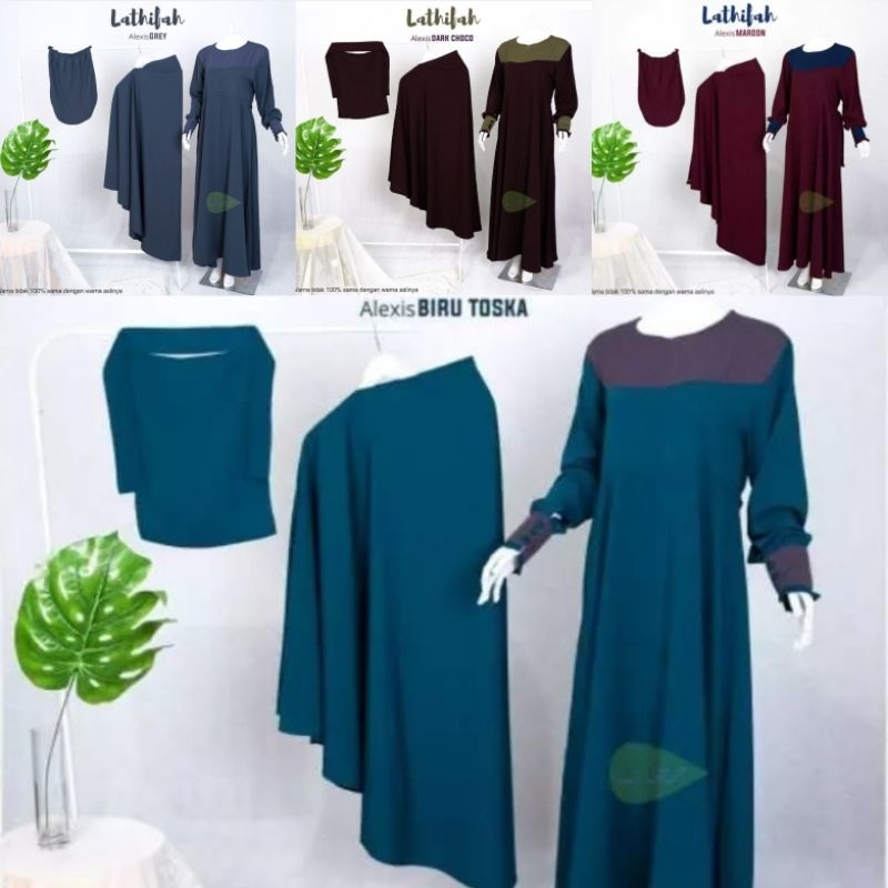 Set Gamis Lathifah  Hijabuna