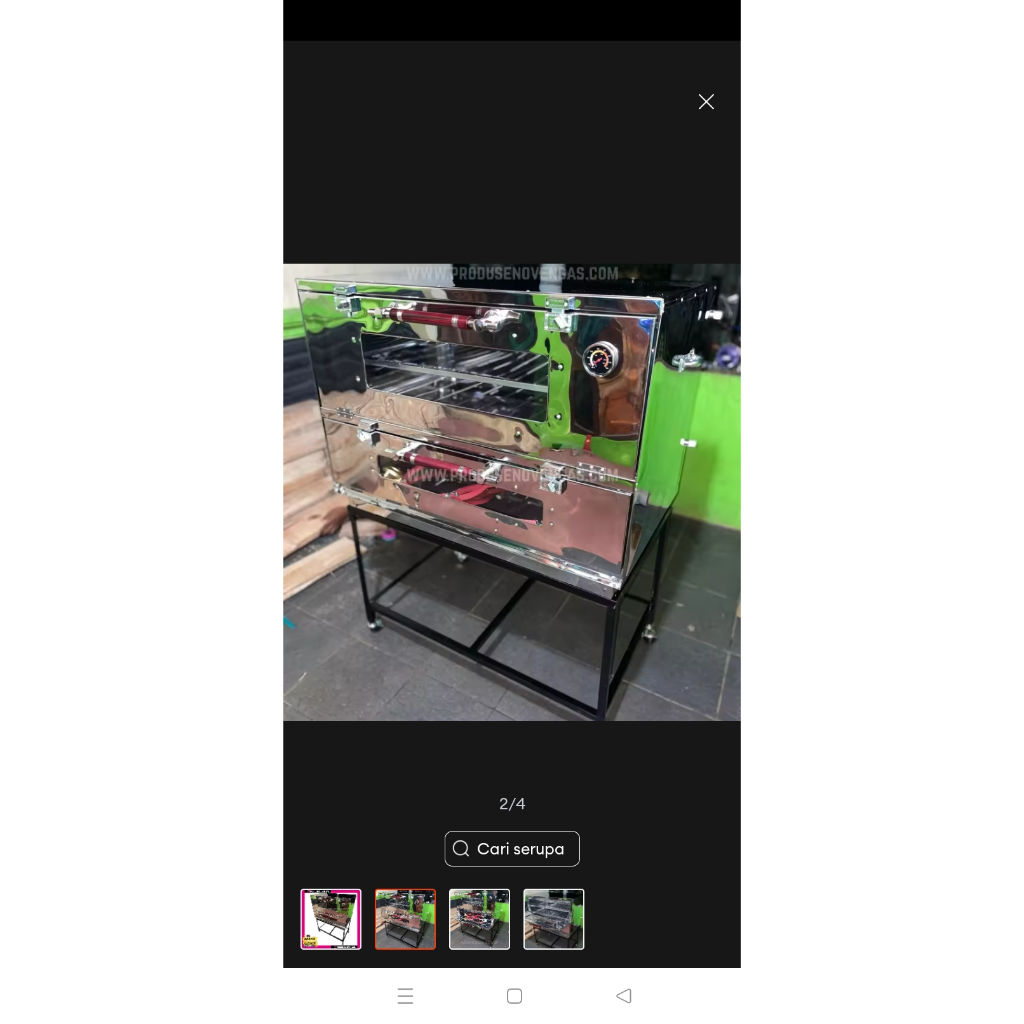 Oven gas stainless UK 90x55x65