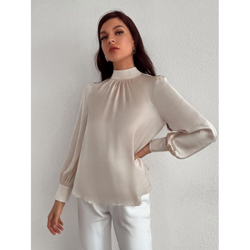 Kemeja Blouse Satin | Inner Satin | Blouse Kantor