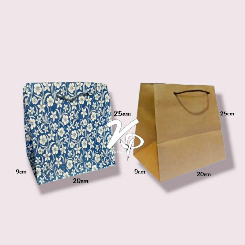 

Tas Kertas Paper Bag R7 Tinggi Batik & Kraft (20x9x25)