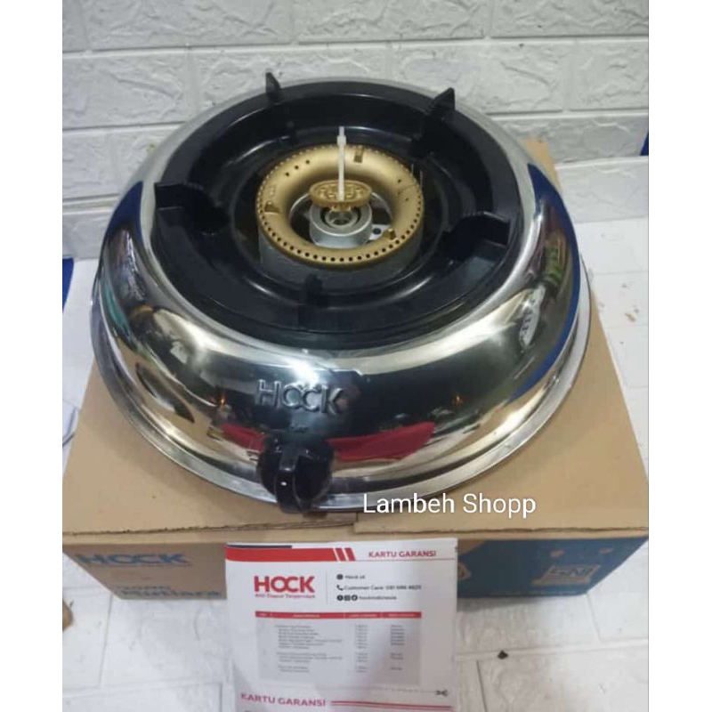 Kompor gas 1 tungku api biru besar burner cap kuningan besar 120mg mutiara gold merk hock Batam