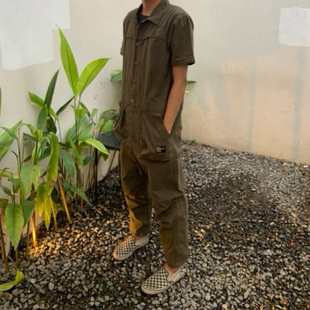 coverall shortsleeve olive second