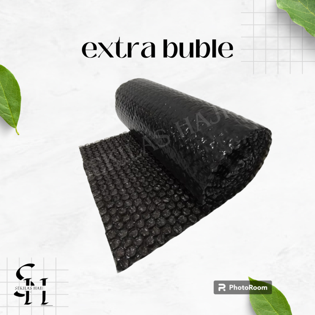 

tambahan extra buble wrap hitam tebal/extra bubble packing